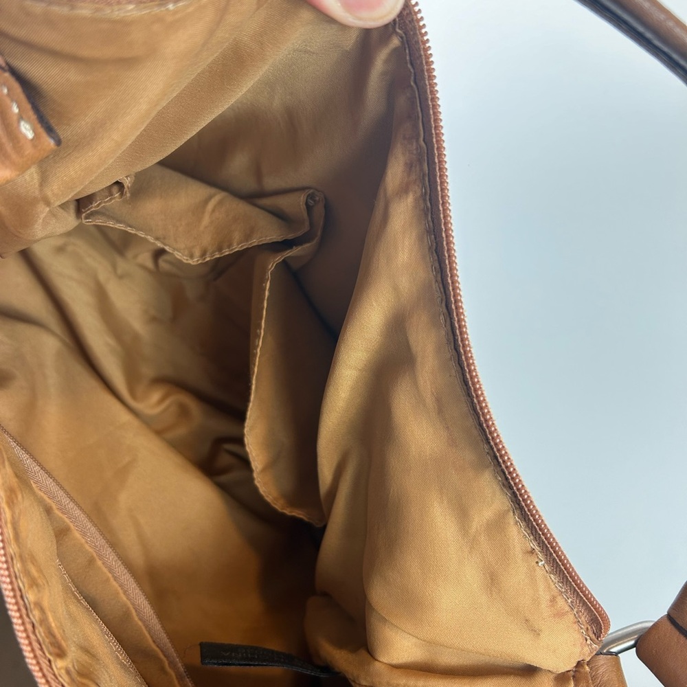 Giani Bernini Brown Leather Shoulder Bag - Picture 10 of 13